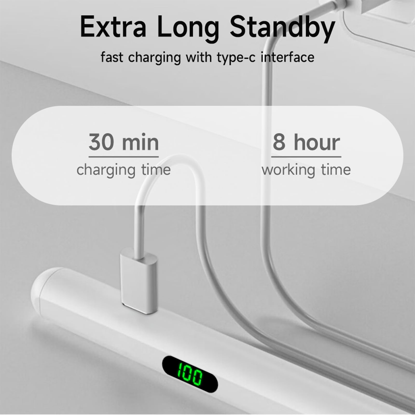 Apple Pencil Stylus for iPad 10th/9th Gen, iPad Pro 11 & 12.9 inch, iPad Air 5th/4th/3rd Gen, iPad Mini 6th/5th Gen - Pressure Sensitive Active Stylus Pen with Palm Rejection - Perfect for Drawing, Note Taking & Digital Art
