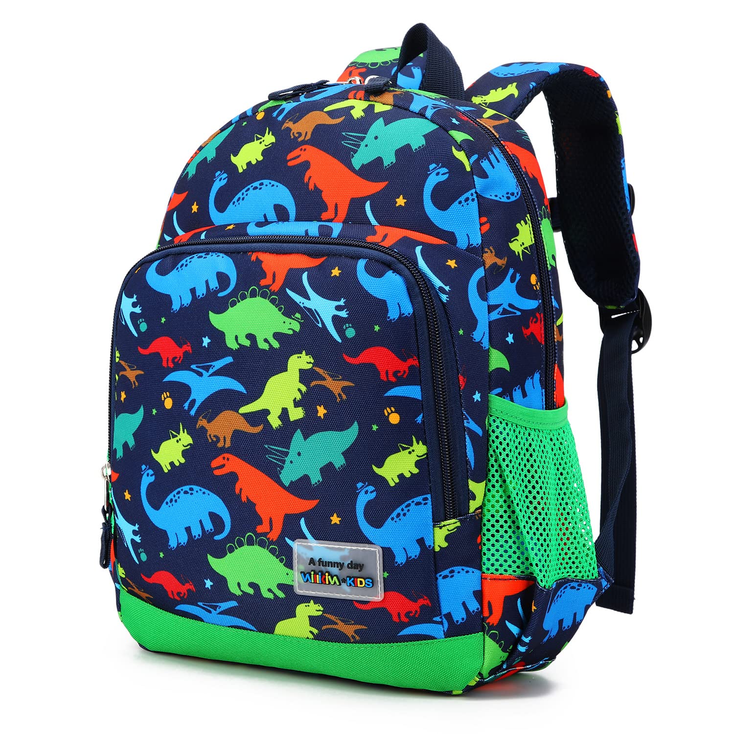Willikiva Dinosaur Backpack for Kids - Waterproof Toddler School Bag for Boys & Girls (Red Dinosaur) - Perfect for Preschool, Daycare & Travel Adventures