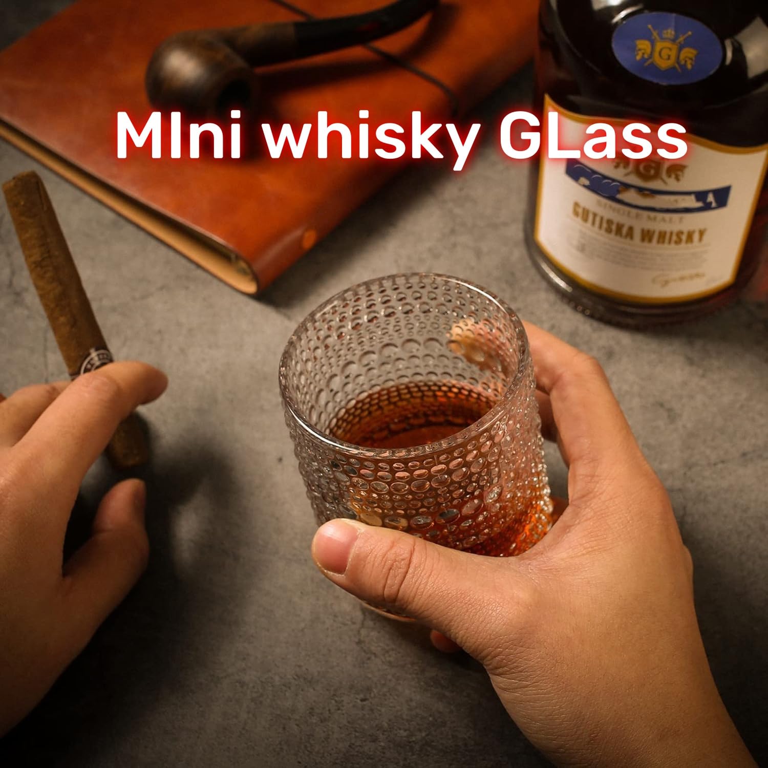 Premium 6.5 oz (200ml) Whiskey Glasses Set of 6 - Scotch, Bourbon, Brandy, Tequila, Gin & Cocktail Drinking Glasses | Elegant Barware for Home Entertaining, Gifts & Professional Tasting Events