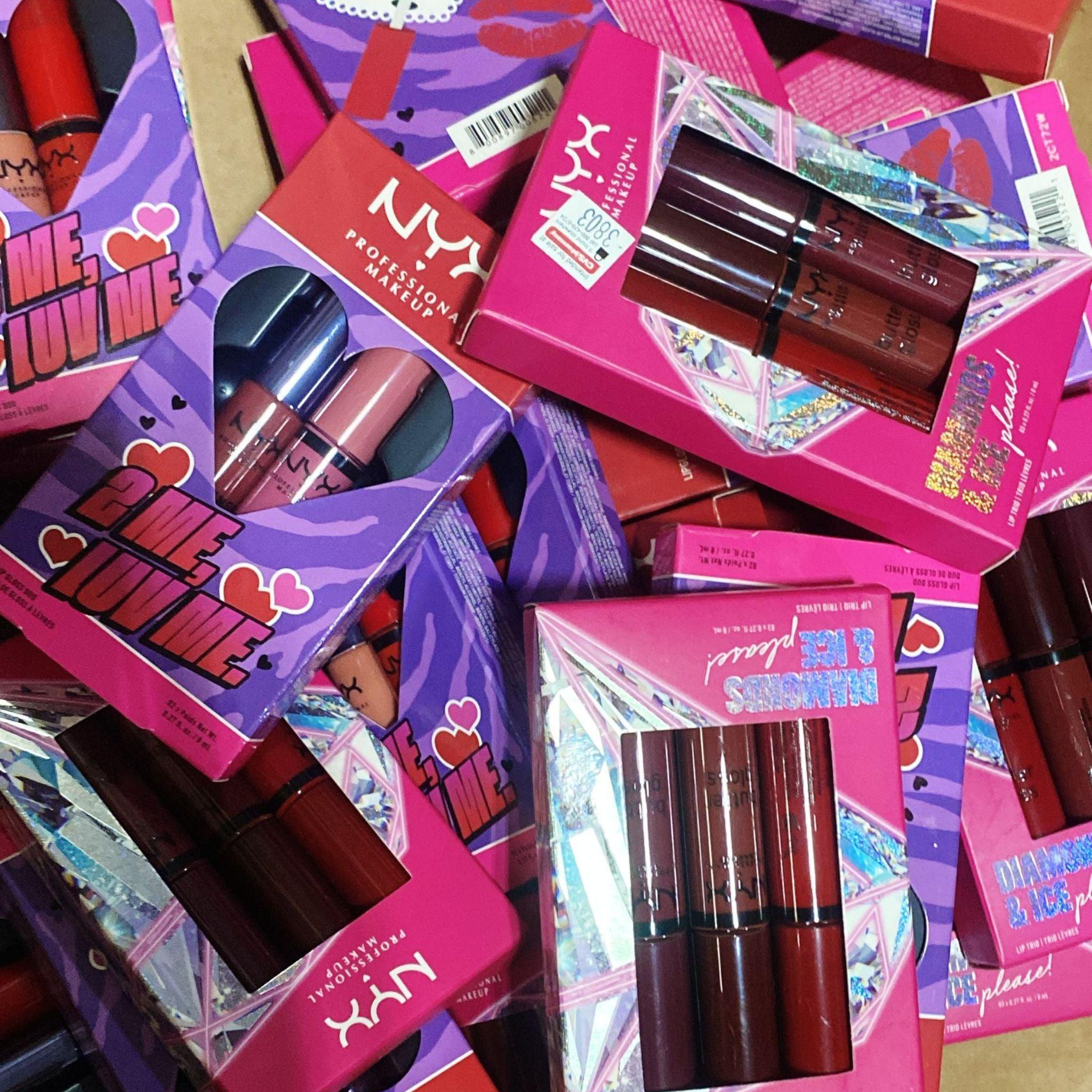 NYX Lip Gloss Set - 30 Pcs Lip Duo & Lip Trio Assortment | Long-Lasting Shine & Hydration | Perfect for Daily Wear, Parties & Makeup Artists