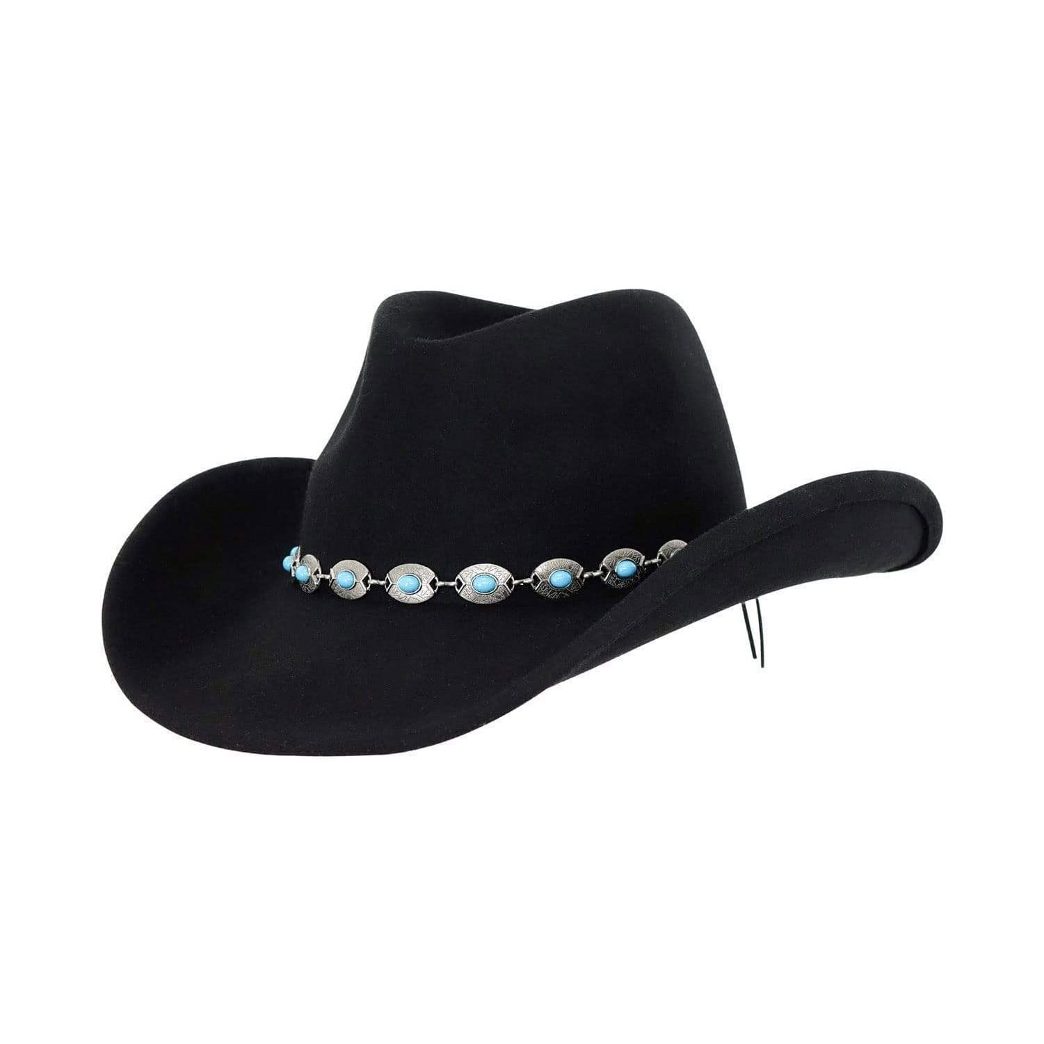 Outback Trading Unisex Silverton UV Protection Water-Resistant Wool Felt Western Hat with Wire Brim & 3.5