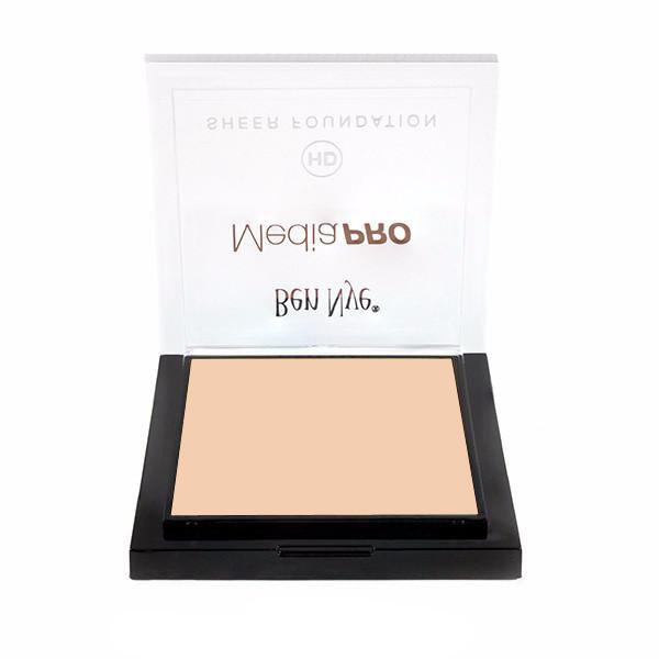 Ben Nye MediaPRO HD Sheer Foundation - Lightweight, Buildable Coverage for Flawless Skin | Professional Makeup for Photography, Film & Everyday Wear