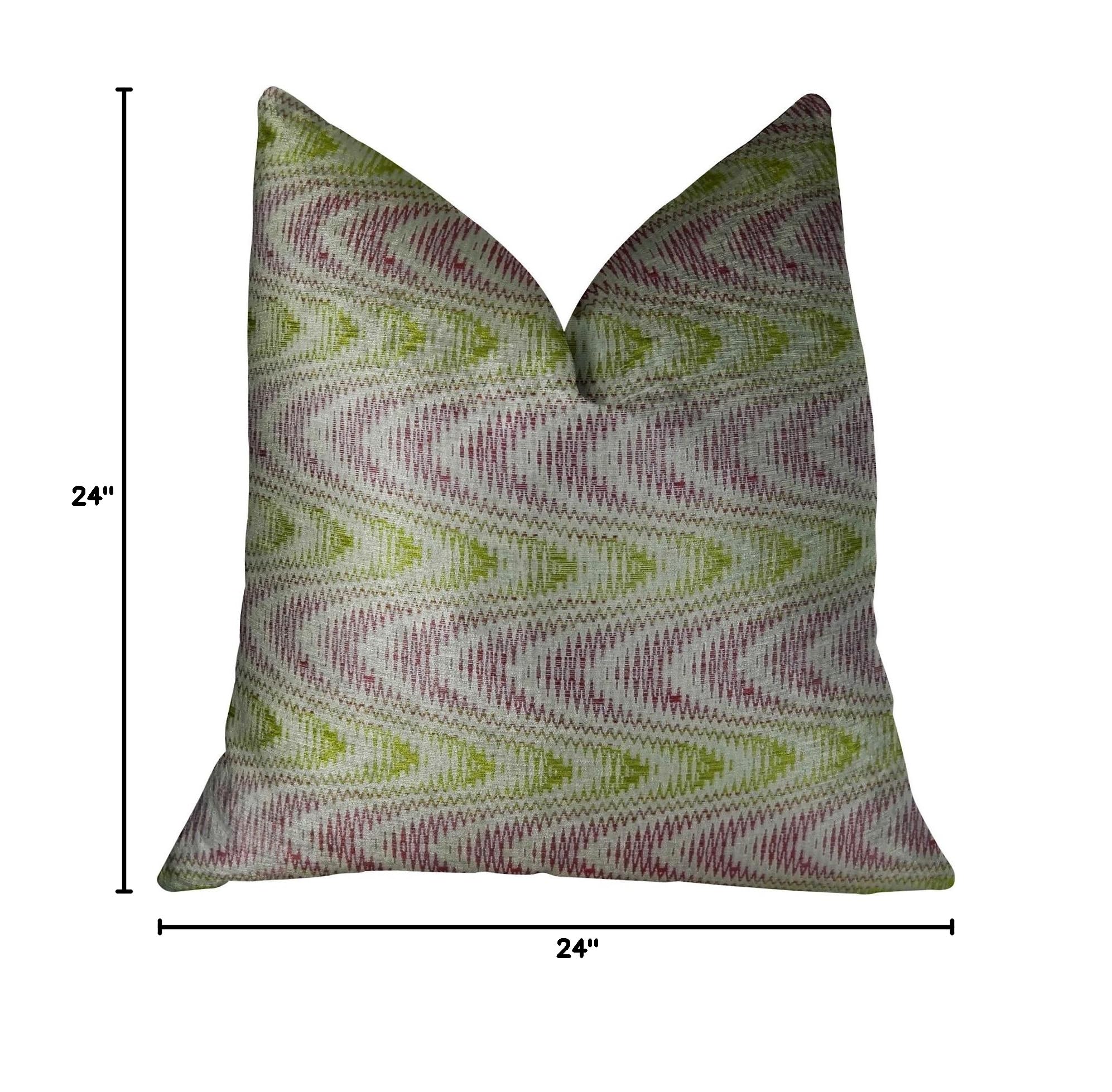 Plutus Sound Waves Handmade Luxury Pillow 24x24 Inches - Premium Decorative Throw Pillow for Sofa, Bed & Home Decor - Soft & Stylish Accent Pillow for Living Room, Bedroom & Office
