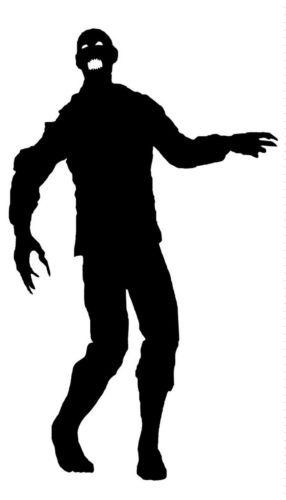 The Walking Dead Zombie Walker Car Window Decal Sticker (White) - Die-Cut Vinyl Bumper Sticker for Cars, Trucks, Laptops - Perfect for Halloween Decor, Fan Gifts & TV Show Merchandise