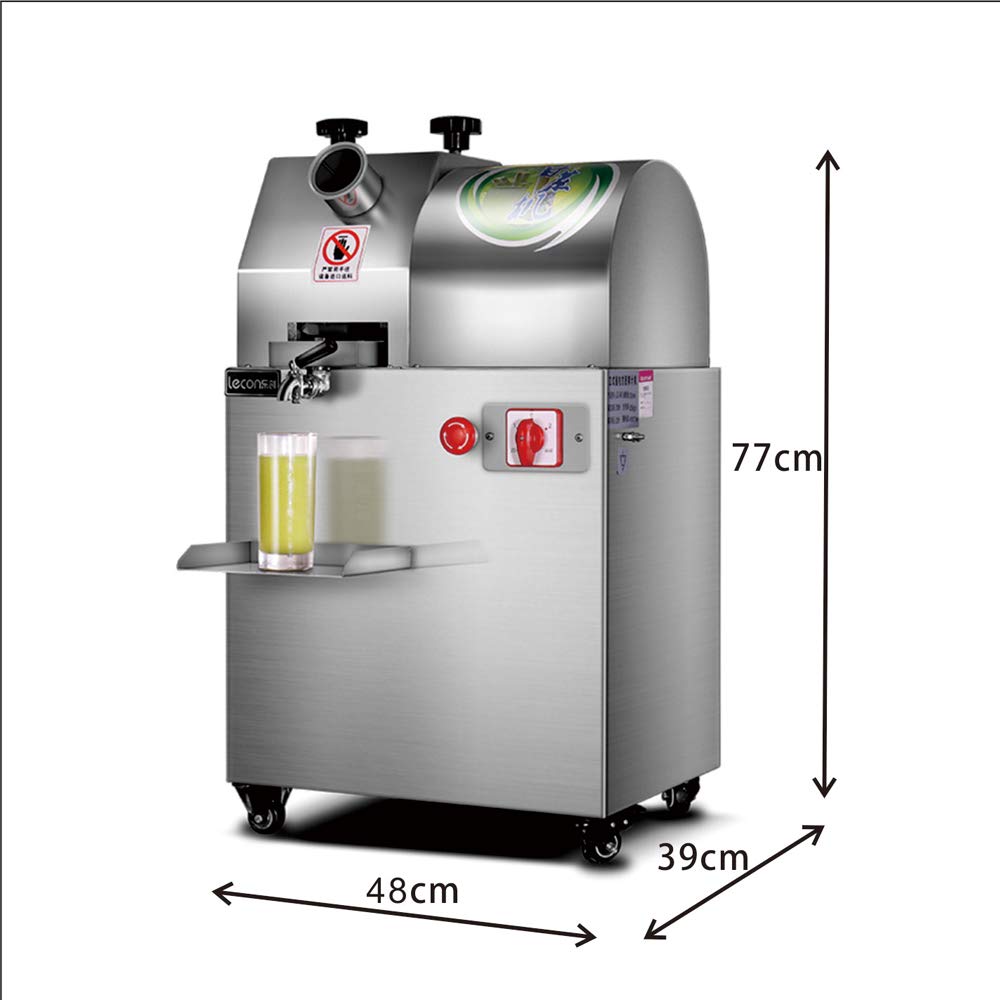 Kolice Commercial Large Capacity Sugarcane Juicer Machine - Heavy Duty Sugar Cane Press Extractor for Fresh Juice, Restaurants, Juice Bars & Street Vendors