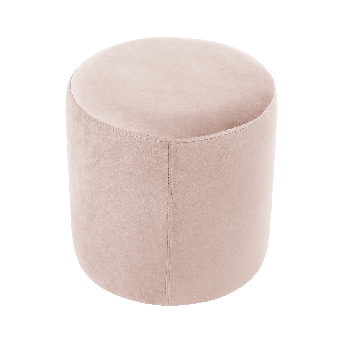 Juliette Velvet Ottoman Stool 16 Inch Round Footrest Pouf - Perfect for Living Room, Bedroom, or Nursery Decor