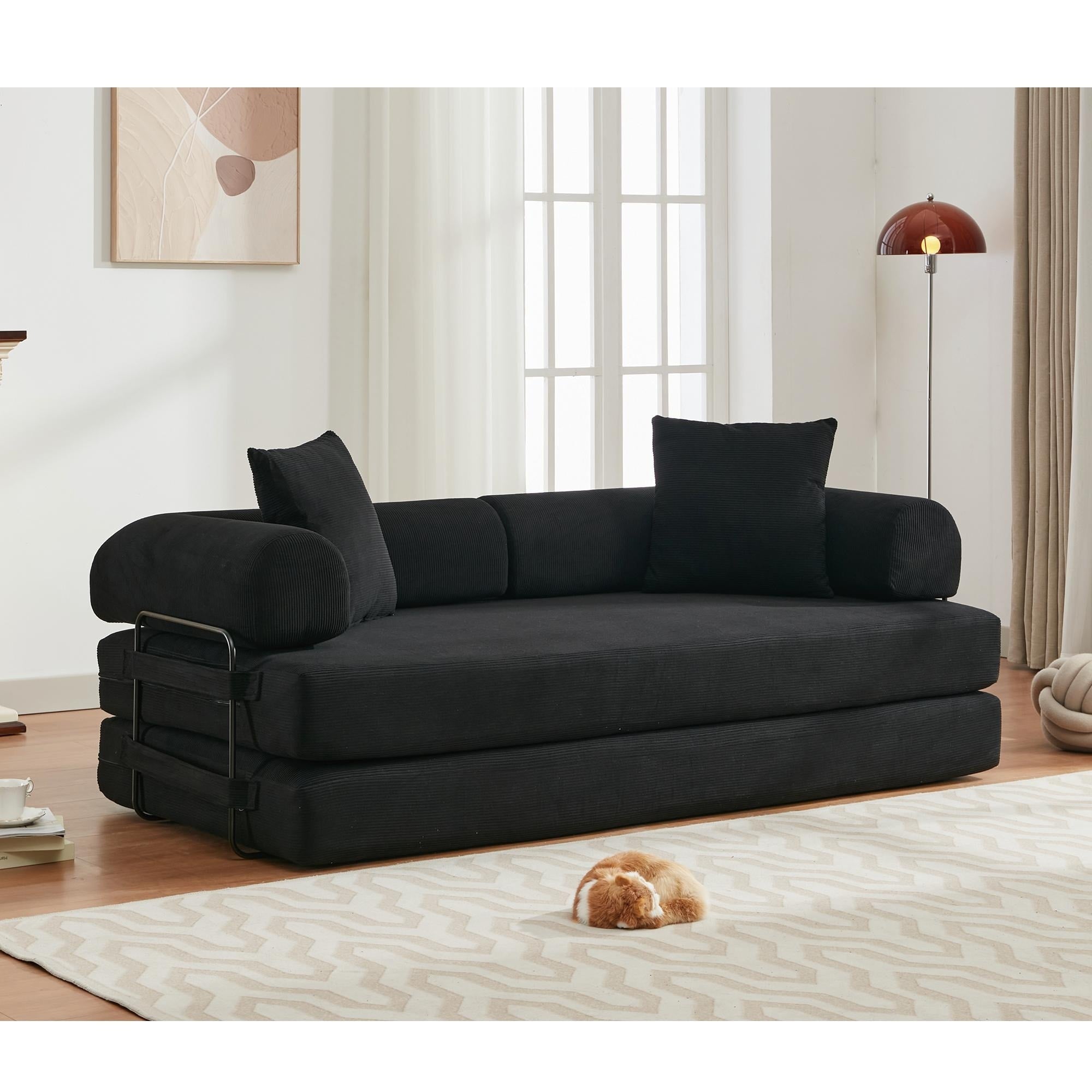 4 in 1 Convertible Sleeper Sofa Bed - 78.5