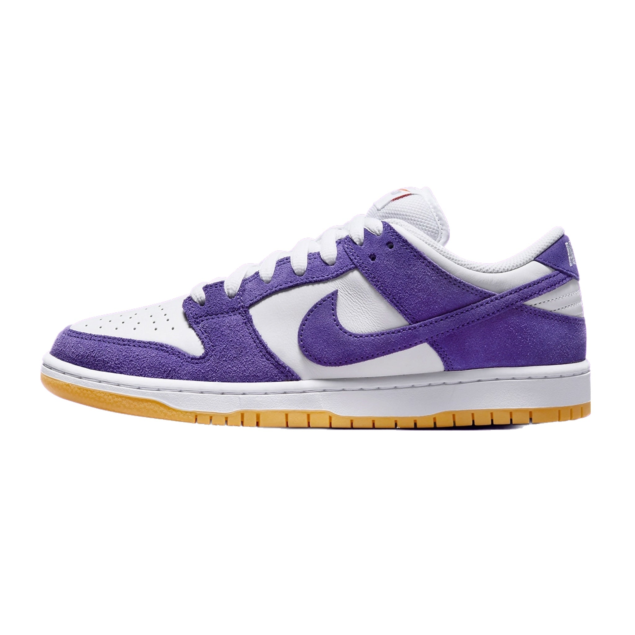 Nike SB Dunk Low Pro ISO Orange Label Court Purple White Gum Light Brown Skateboarding Shoes for Men - Perfect for Streetwear, Skateboarding & Casual Wear