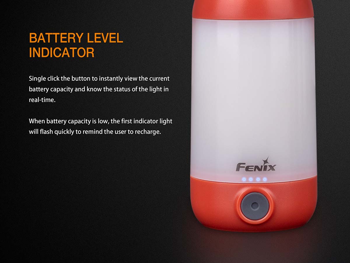 Fenix CL26R Rechargeable Camping Lantern - 400 Lumens, USB-C Charging, IP66 Waterproof for Outdoor Adventures, Hiking, Emergency Power Outages & Backyard Camping