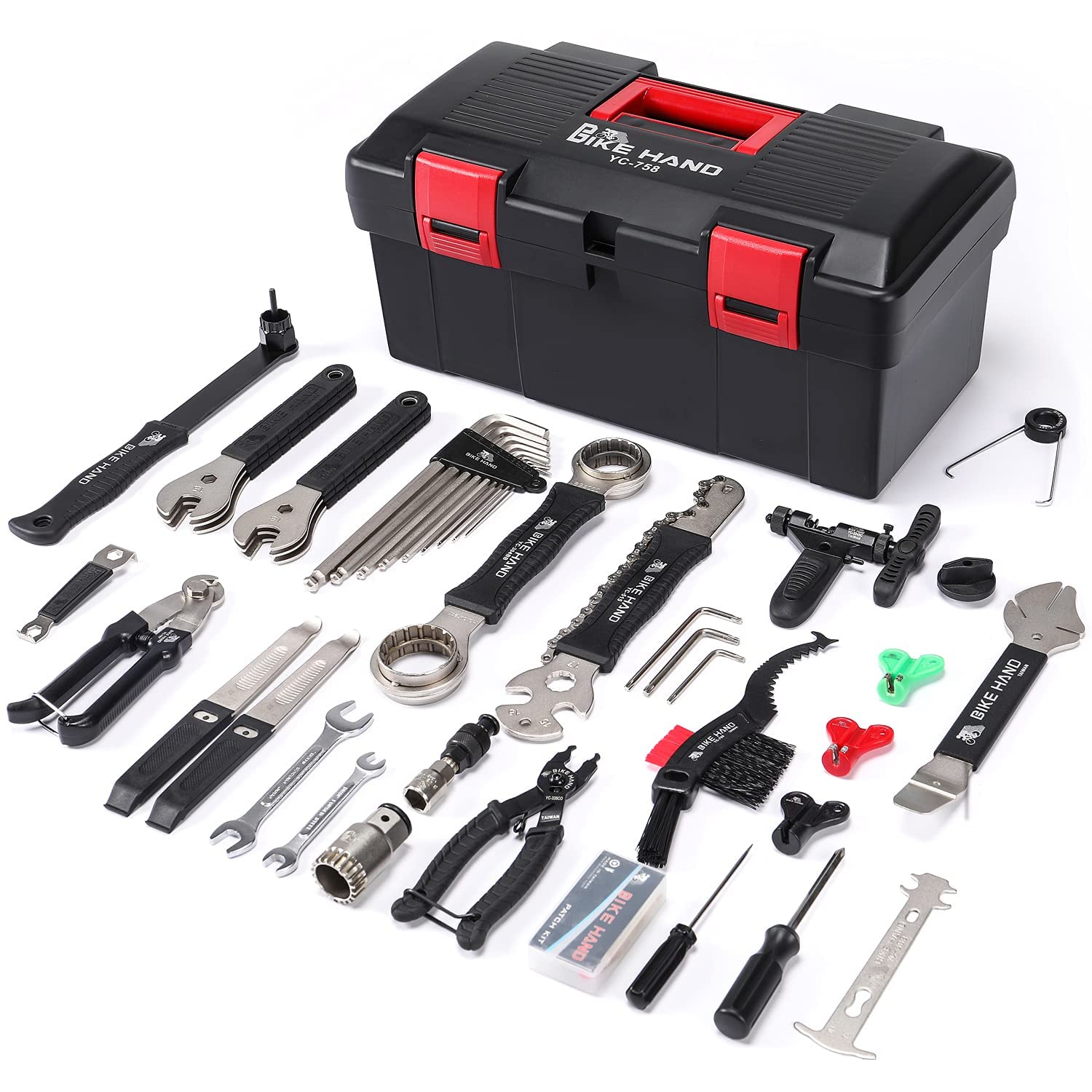 34-Piece Bike Repair Tool Kit - Professional Bicycle Maintenance Set for Road & Mountain Bikes with Portable Tool Box | Perfect for Home Repairs, Cycling Trips & Emergency Fixes