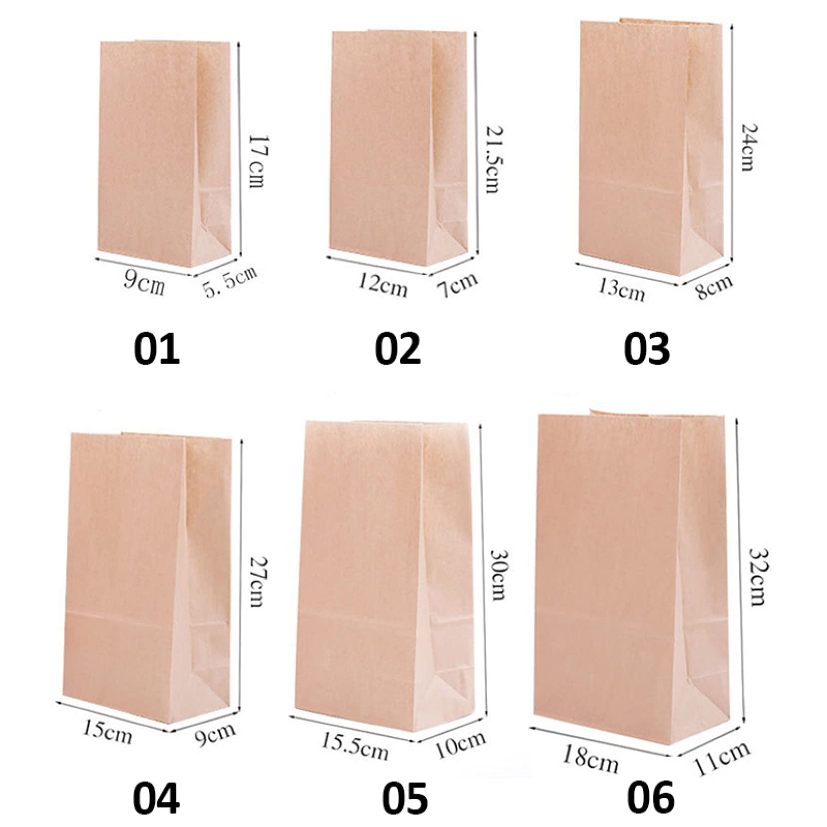 10-Pack Eco-Friendly Brown Kraft Paper Bags - Perfect for Storing Desserts, Bento Boxes, Snacks & Jewelry - Ideal for Parties, Picnics, Gifts & Small Business Packaging