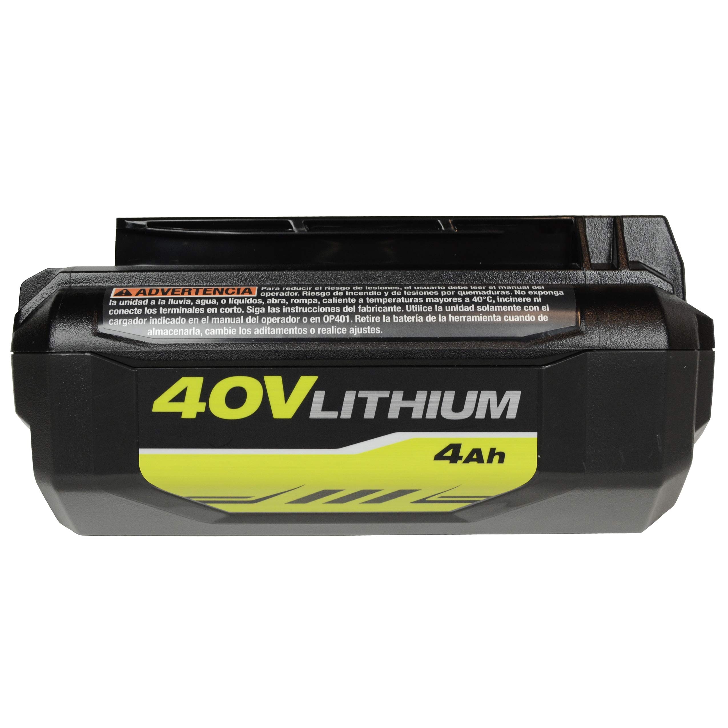 Ryobi OP404 40V Battery Charger & OP40401 40V 4.0Ah Lithium-Ion Battery Combo - Fast Charging for Lawn Mowers, Leaf Blowers, and Power Tools