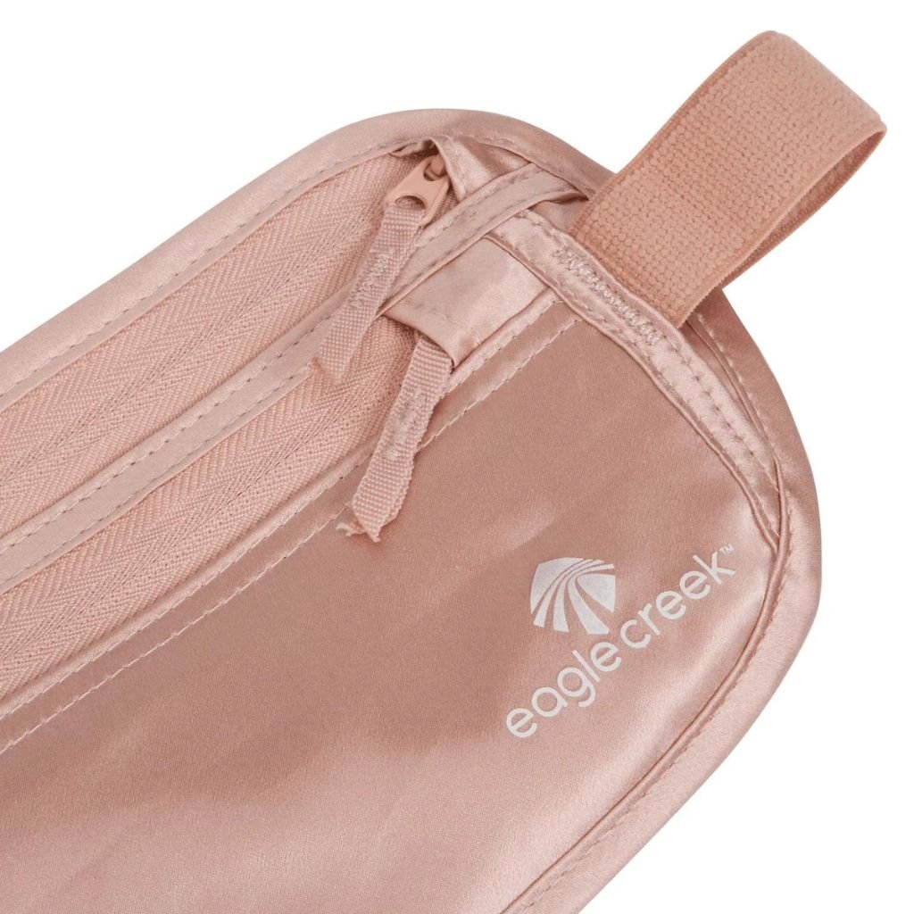 Eagle Creek Silk Undercover Money Belt - Secure & Comfortable Travel Wallet for Men & Women (Rose) | Perfect for International Travel, Hiking & Daily Commute