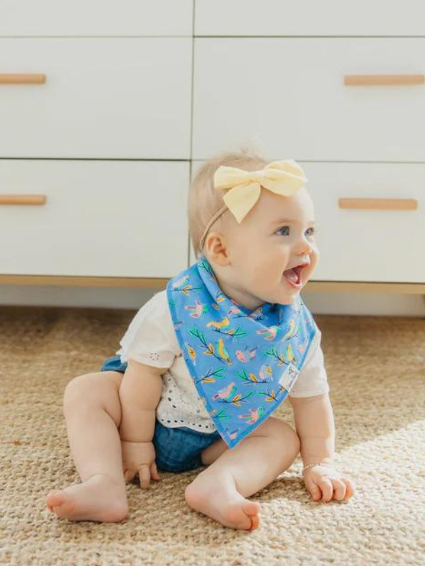 Copper Pearl Birdie Bandana Bibs - Soft & Absorbent Baby Drool Bibs for Boys & Girls - Perfect for Feeding, Teething & Everyday Use