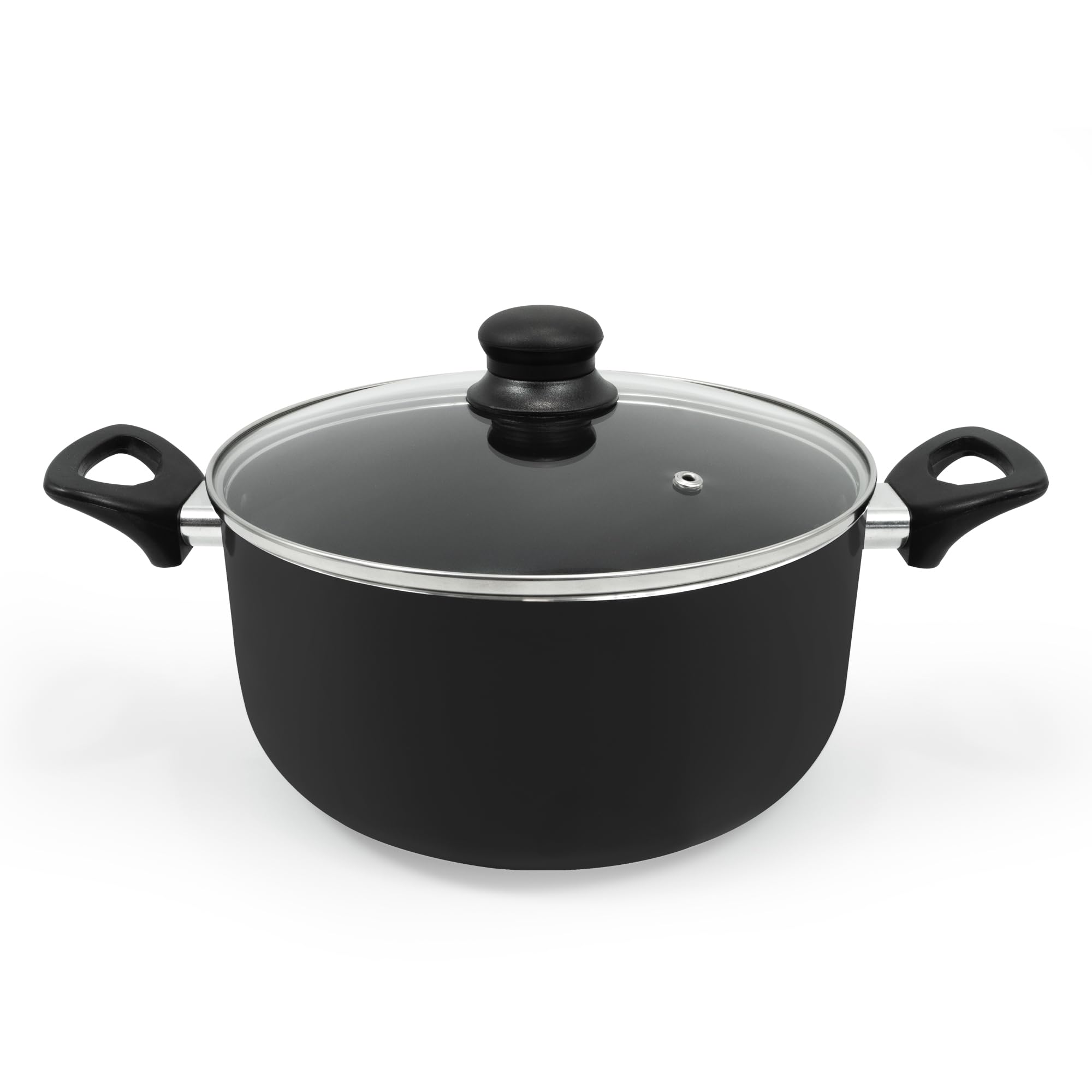 5 Qt Professional Aluminum Dutch Oven with Nonstick Coating - Perfect for Baking, Roasting & Slow Cooking at Home or Camping