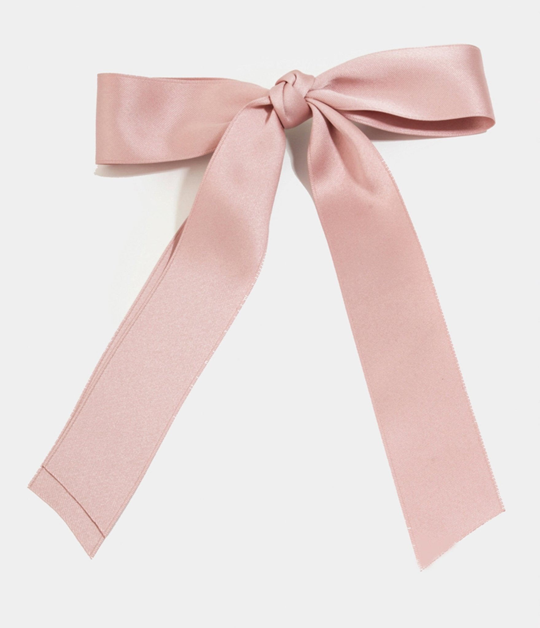 Light Pink Ribbon Bow Hair Clip for Girls - Elegant Hair Accessories for Parties, Weddings & Everyday Wear