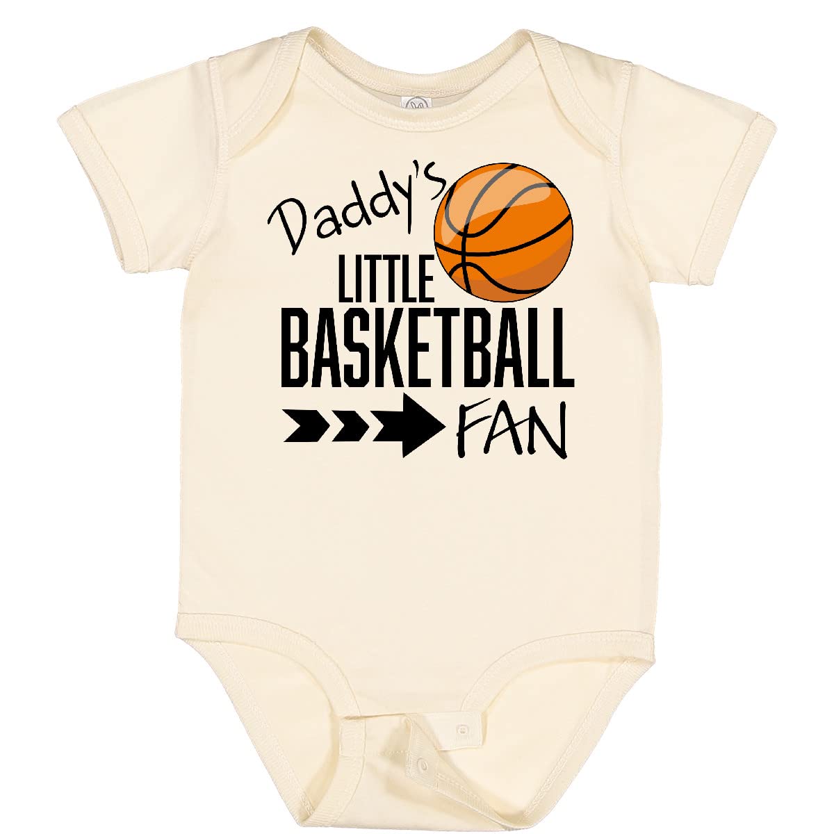 Inktastic Daddy's Little Basketball Fan Baby Bodysuit - Cute Infant Onesie for Basketball Lovers - Perfect for Game Day, Family Photos & Sports Themed Events