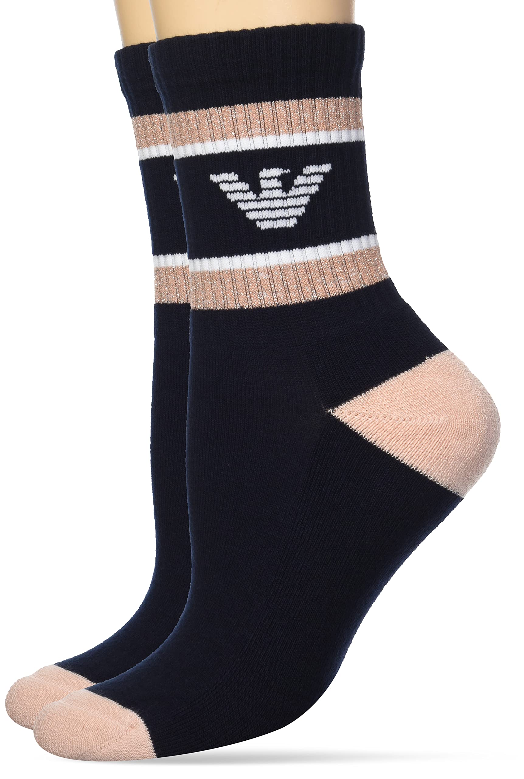 2 Pack Sporty Eagle Band Short Socks for Women - Comfortable Ankle Socks for Running, Gym, Yoga & Everyday Wear