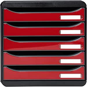 Black/Glossy Dark Red