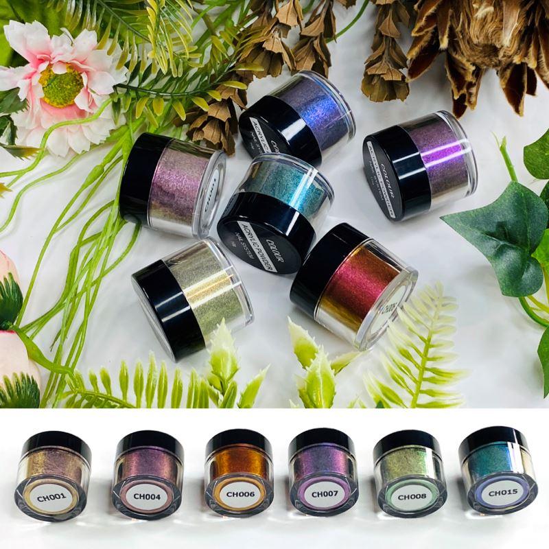 Best Acrylic Nail Powders - Chameleon Color Changing Collection for Professional Nail Art | Salon & Home Manicure Use