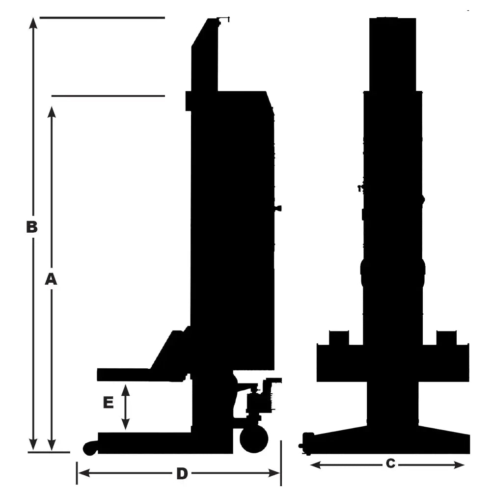 Challenger ALI Wide Mobile HD Column Lifts 19,000 lbs Capacity - Heavy Duty Vehicle Lift for Auto Shops & Garages - Perfect for Trucks, SUVs and Commercial Vehicles