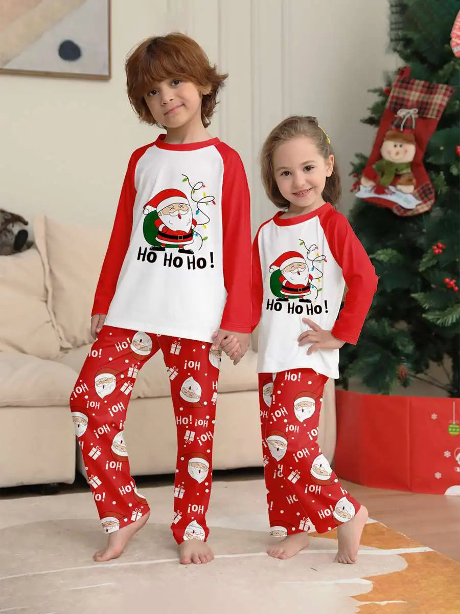 Santa Claus Family Matching Christmas Pajamas Sets - Cozy Holiday Sleepwear for Kids & Adults - Perfect for Christmas Morning & Family Photos