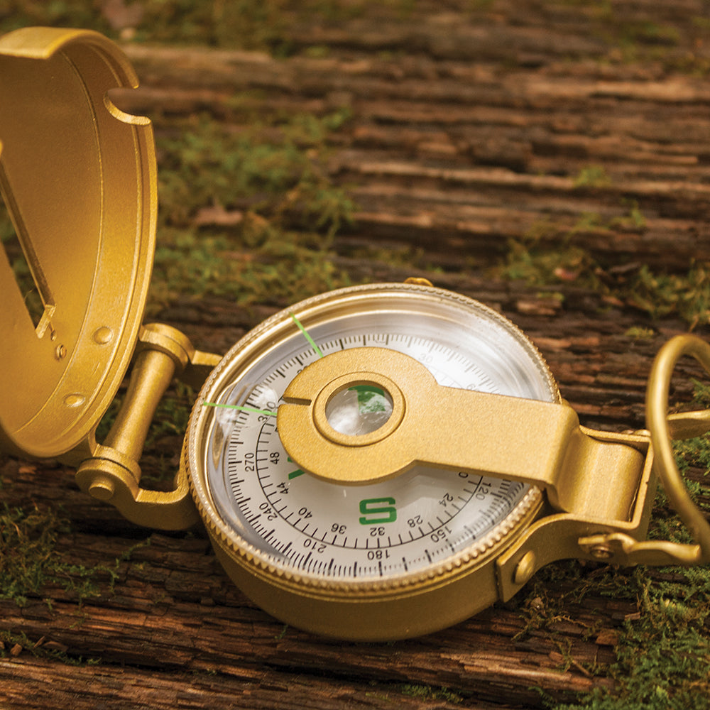 Military Grade Metal Lensatic Compass - Waterproof & Shockproof for Hiking, Camping, Survival & Outdoor Navigation | Precision Sighting Tool for Backpacking, Hunting & Orienteering