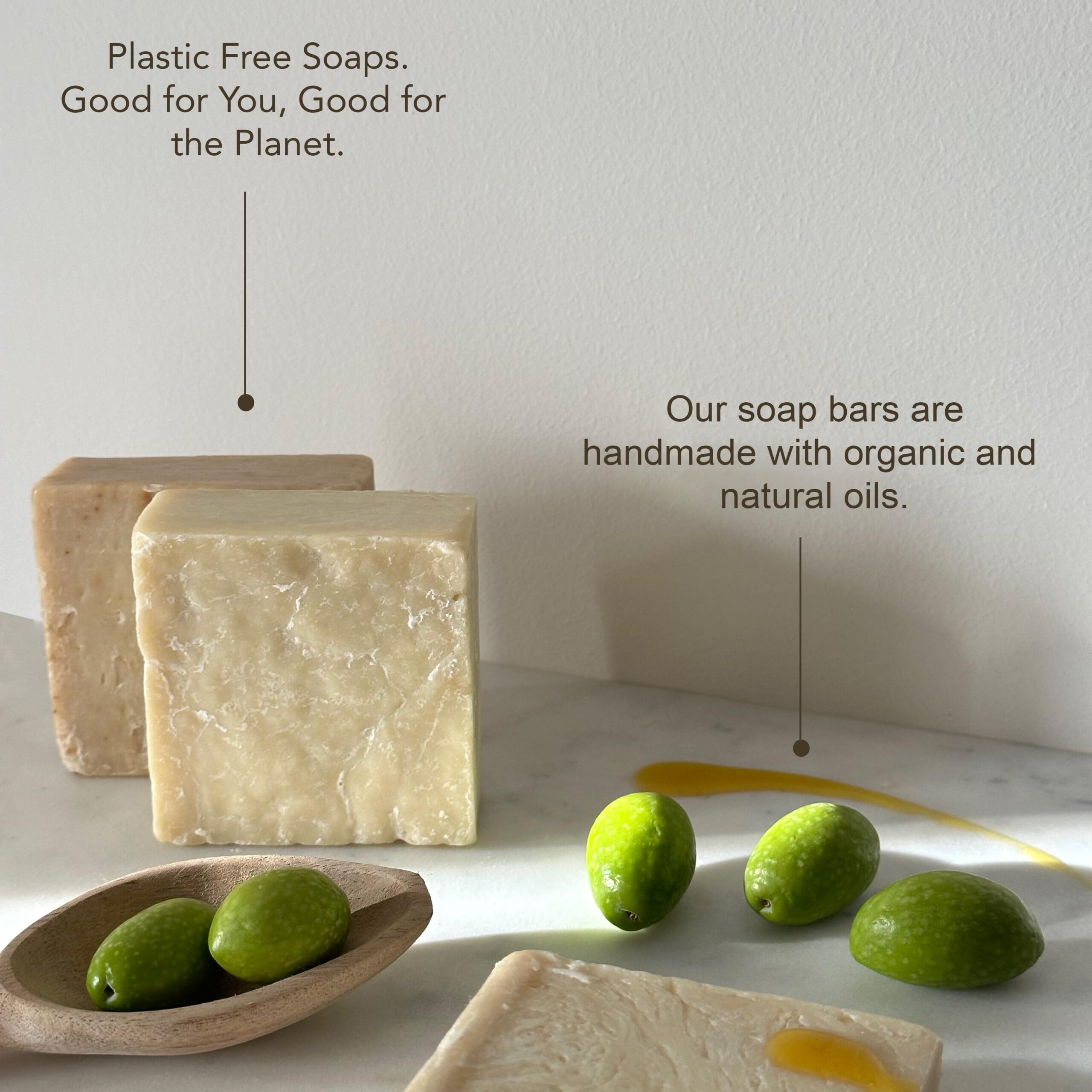 Organic Natural Handmade Donkey Milk Soap, Pine Tar Soap, Aleppo Soap & Bittim Soap - Traditional Antique Soap Collection - Chemical-Free for Sensitive Skin & Daily Cleansing - Perfect for Face, Body & Hand Care