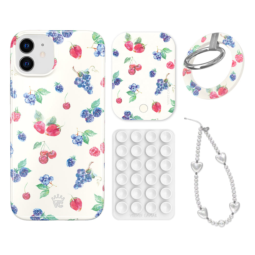 Berry Baby iPhone Bundle Set with Non-Slip Grip - Perfect for Kids, Toddlers & Babies - Playtime, Travel & Everyday Protection