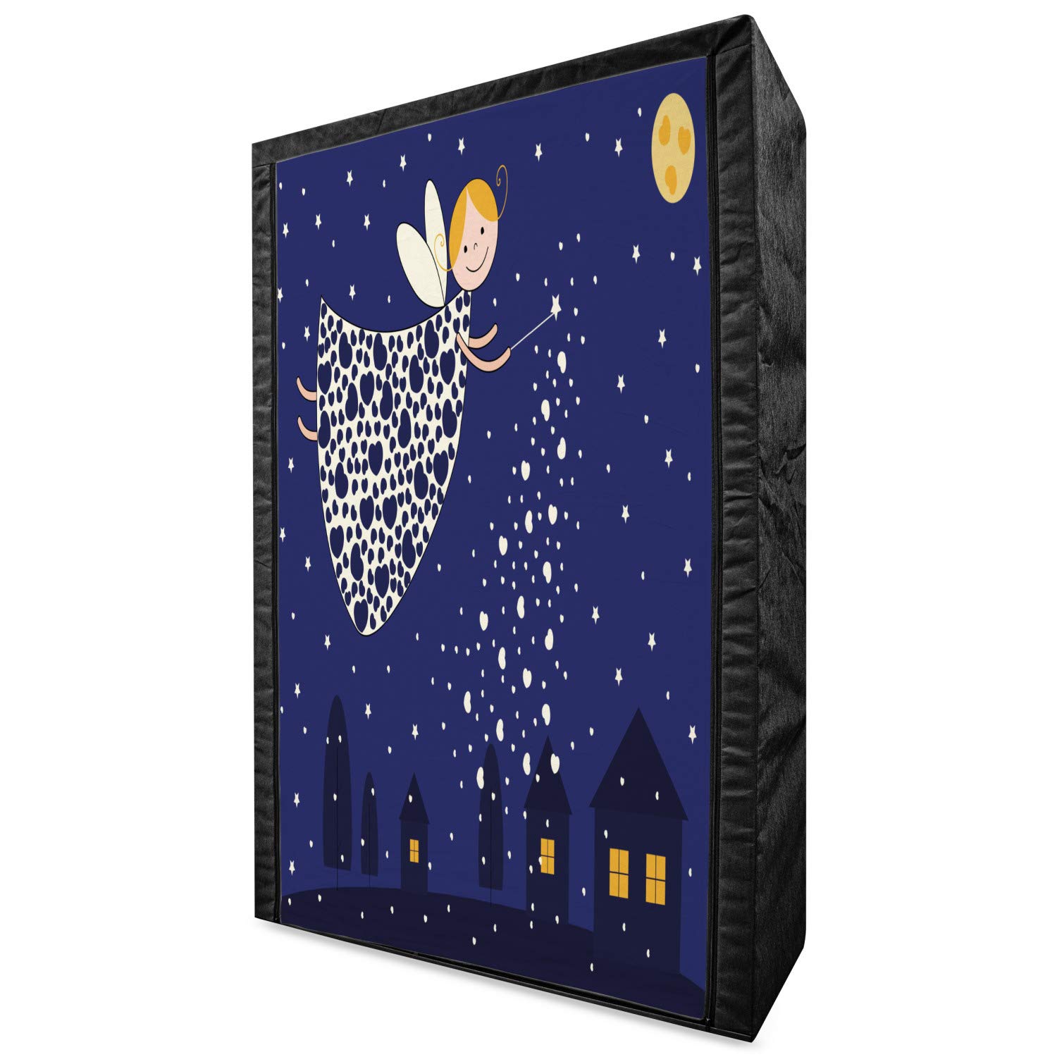Ambesonne Portable Fabric Wardrobe for Girls - 42.5