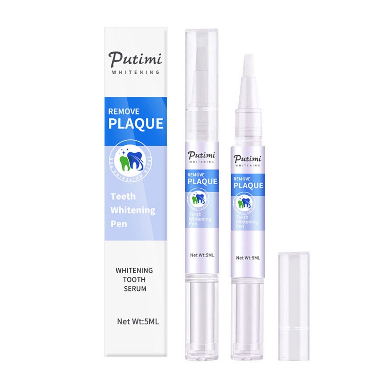 QICHA Teeth Whitening Pen - Effective & Painless Whitening Treatment for Sensitive Teeth, Natural Mint Flavor - Get a Brighter Smile for Date Nights & Special Occasions