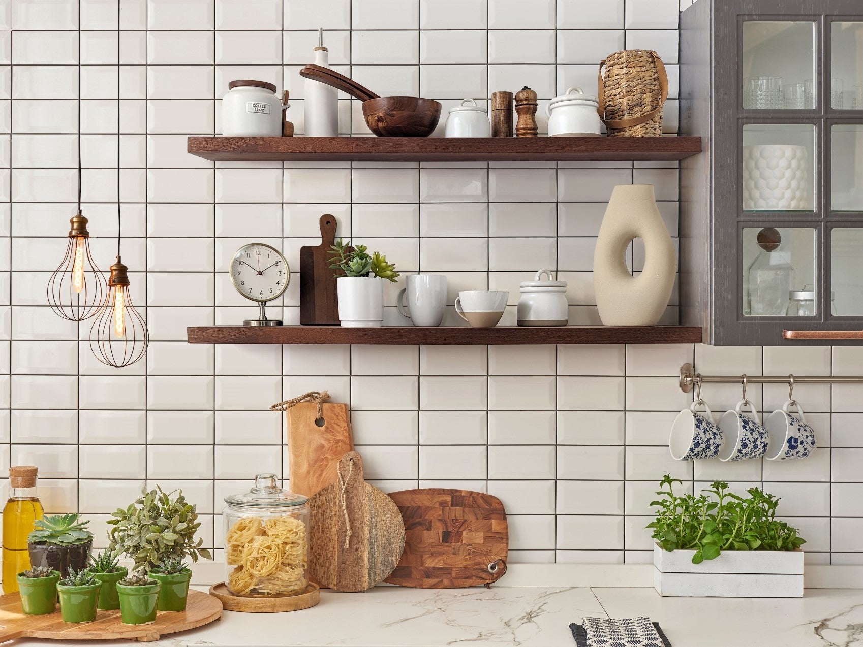 Premium Thick Mahogany Floating Shelf - 58 x 10 Inches - Solid Wood Wall Mounted Shelves for Living Room, Bathroom & Home Decor | Heavy Duty Storage Solution