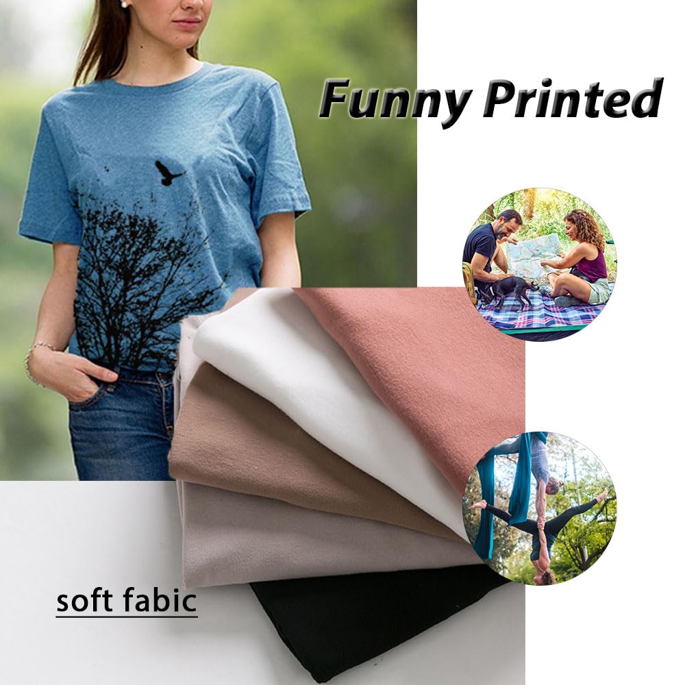 Funny Graphic Women's Skinny Pine Tree T-Shirt - Summer Hiking, Camping & Athletic Tee - Nature Inspired Casual Comfortable Clothing for Outdoor Adventures & Daily Wear