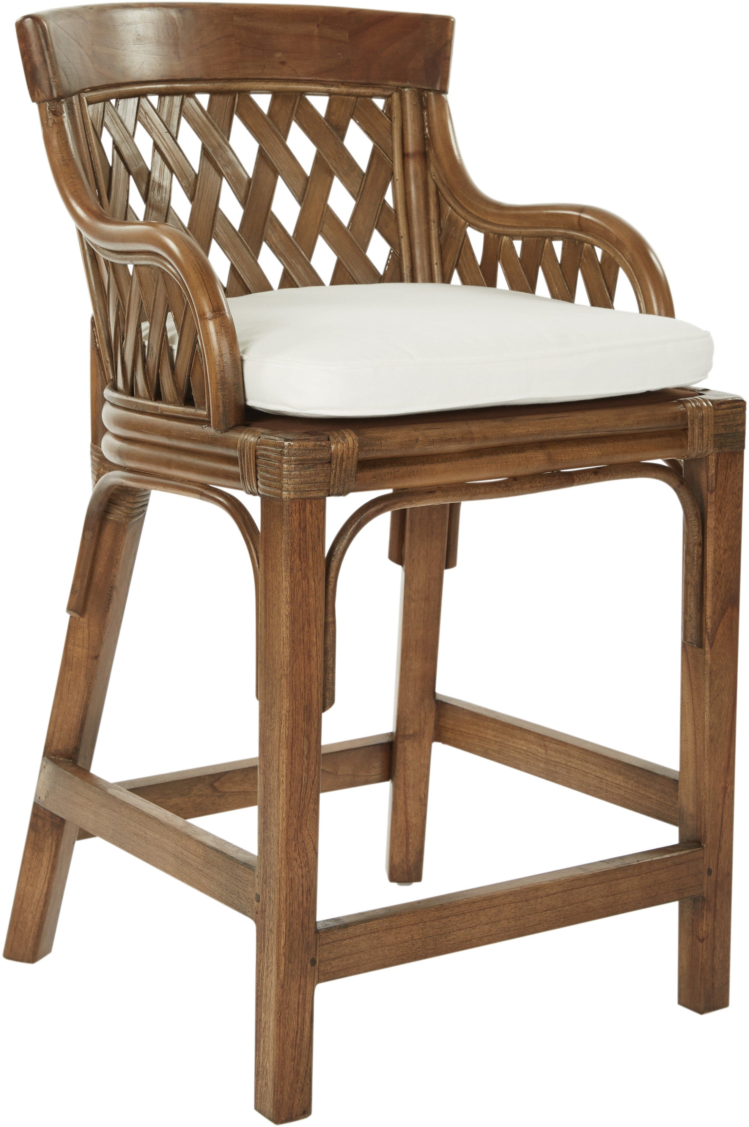Office Star Plantation 24-Inch Counter Stool - Modern Wooden Bar Stool with Upholstered Seat [PLN158] - Perfect for Kitchen Islands, Breakfast Bars & Home Decor