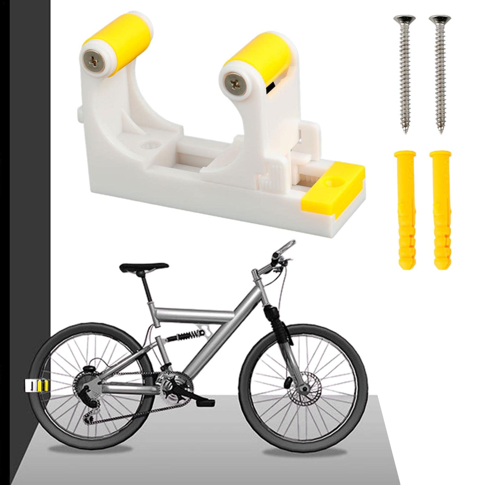 Bike Clip - Indoor & Outdoor Bicycle Storage Rack & Wall Mount System | Heavy Duty Bike Hanger for Garage, Shed & Home Organization | Easy Install & Detach Cycling Equipment - Perfect for Space Saving & Bike Protection
