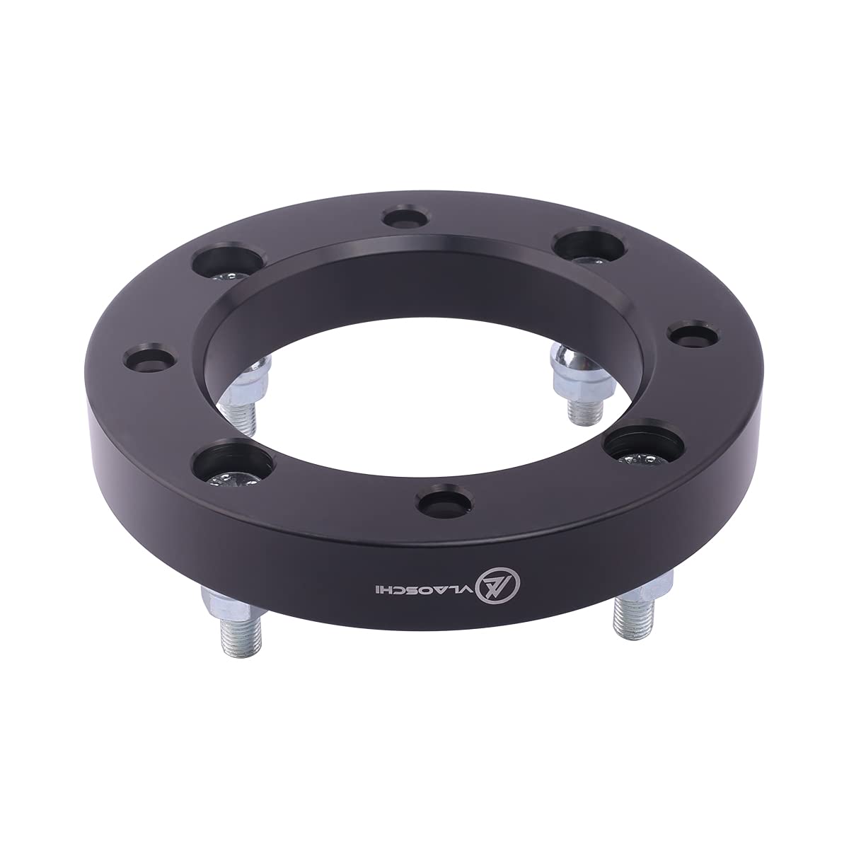 VLAOSCHI 1 Inch Black Forged ATV Wheel Spacers 4x137 Bolt Pattern with 12x1.25 Studs - Compatible with Kawasaki Mule 2500 2510 2520 3000 4000 4010 Trans PRODX PROFX & Teryx4 Teryx 750 800 - Pack of 4 - Enhance Off-Road Performance & Stability