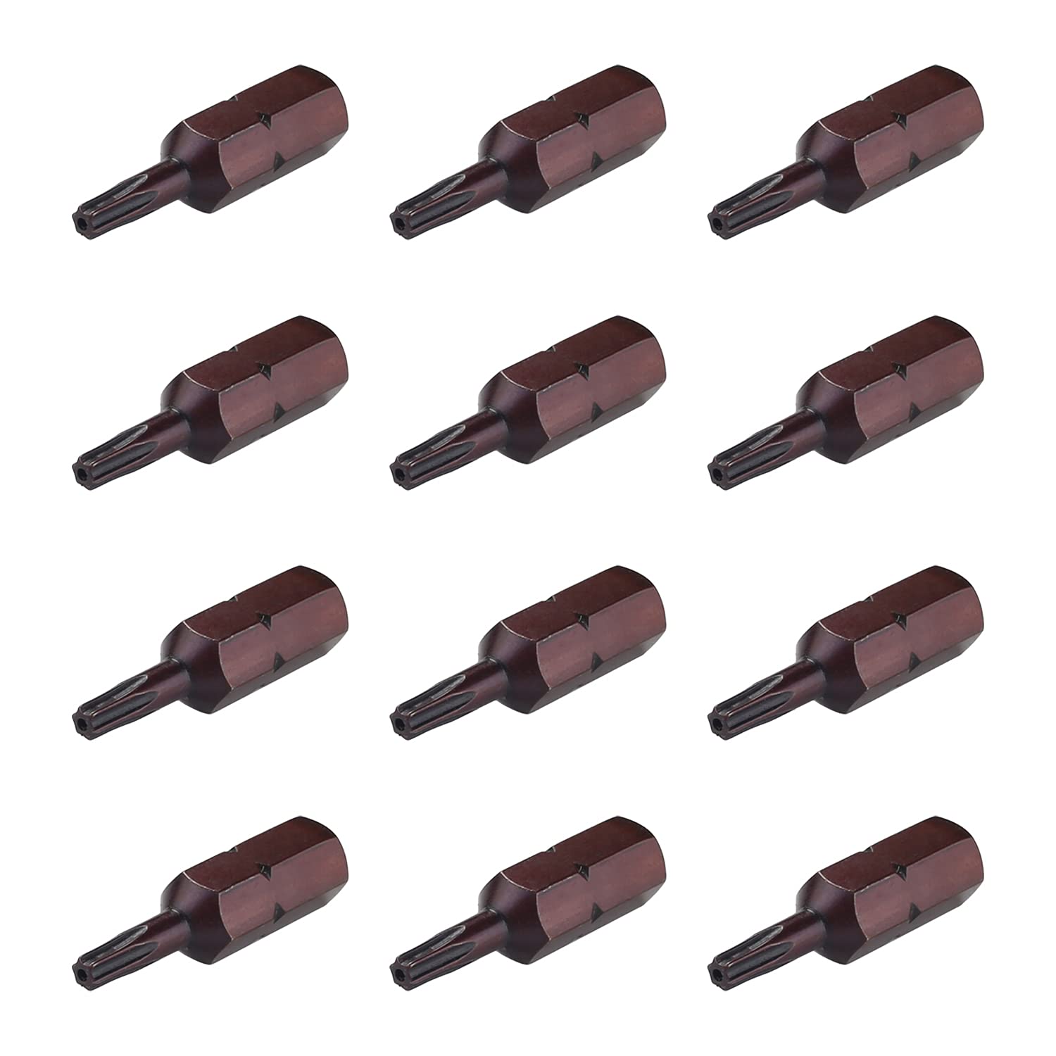 Utoolmart 12-Piece Magnetic Torx Security Screwdriver Bits Set - T10 1/4