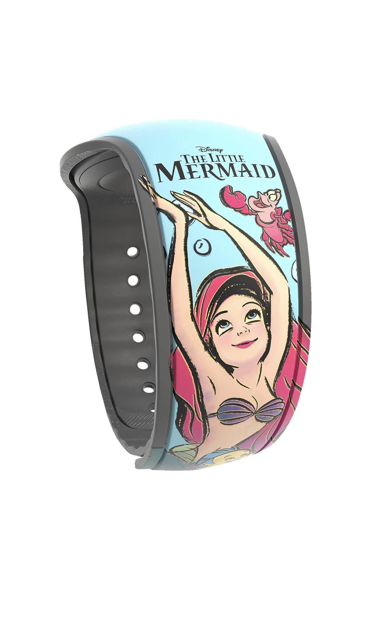 Disney Parks Magic Band - The Little Mermaid 30th Anniversary Edition with Ariel & Flounder - Perfect for Theme Park Visits, Disney Vacations & Collectors