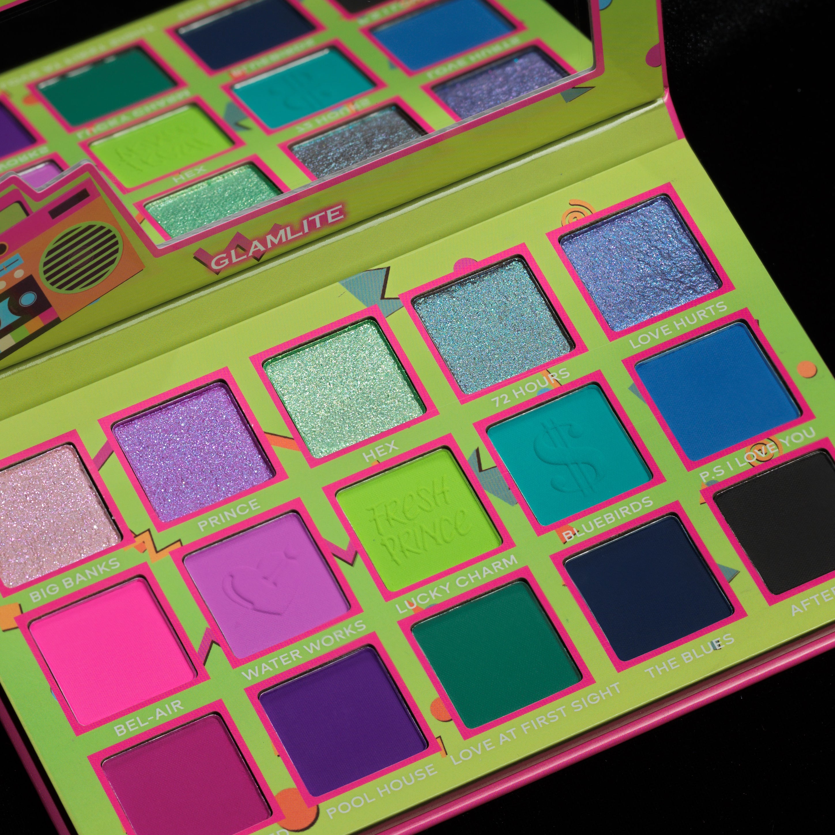 Fresh Prince x Glamlite Eyeshadow Palette - 12 Highly Pigmented Matte & Shimmer Shades for Stunning Eye Makeup Looks | Perfect for Parties, Date Nights & Special Occasions