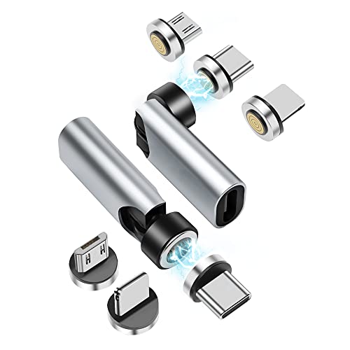 2pack-silver usb c magnetic adapter