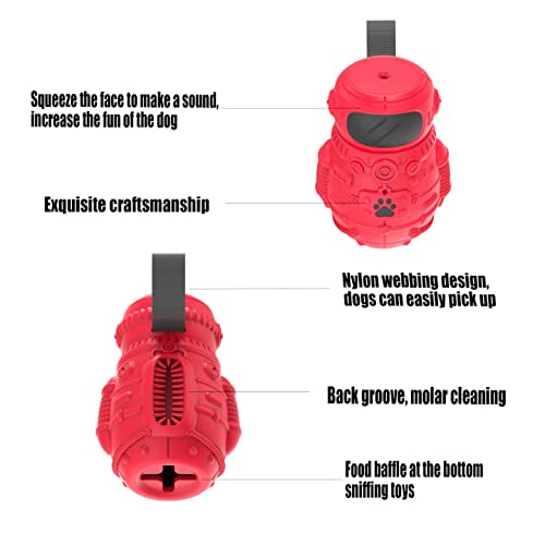 **Indestructible Dog Puzzle Toys for Aggressive Chewers – Durable Rubber Chew Toys for Large & Medium Dogs – Interactive Treat Dispensing & Squeaky Enrichment Toys – Perfect for Boredom Relief & Mental Stimulation**