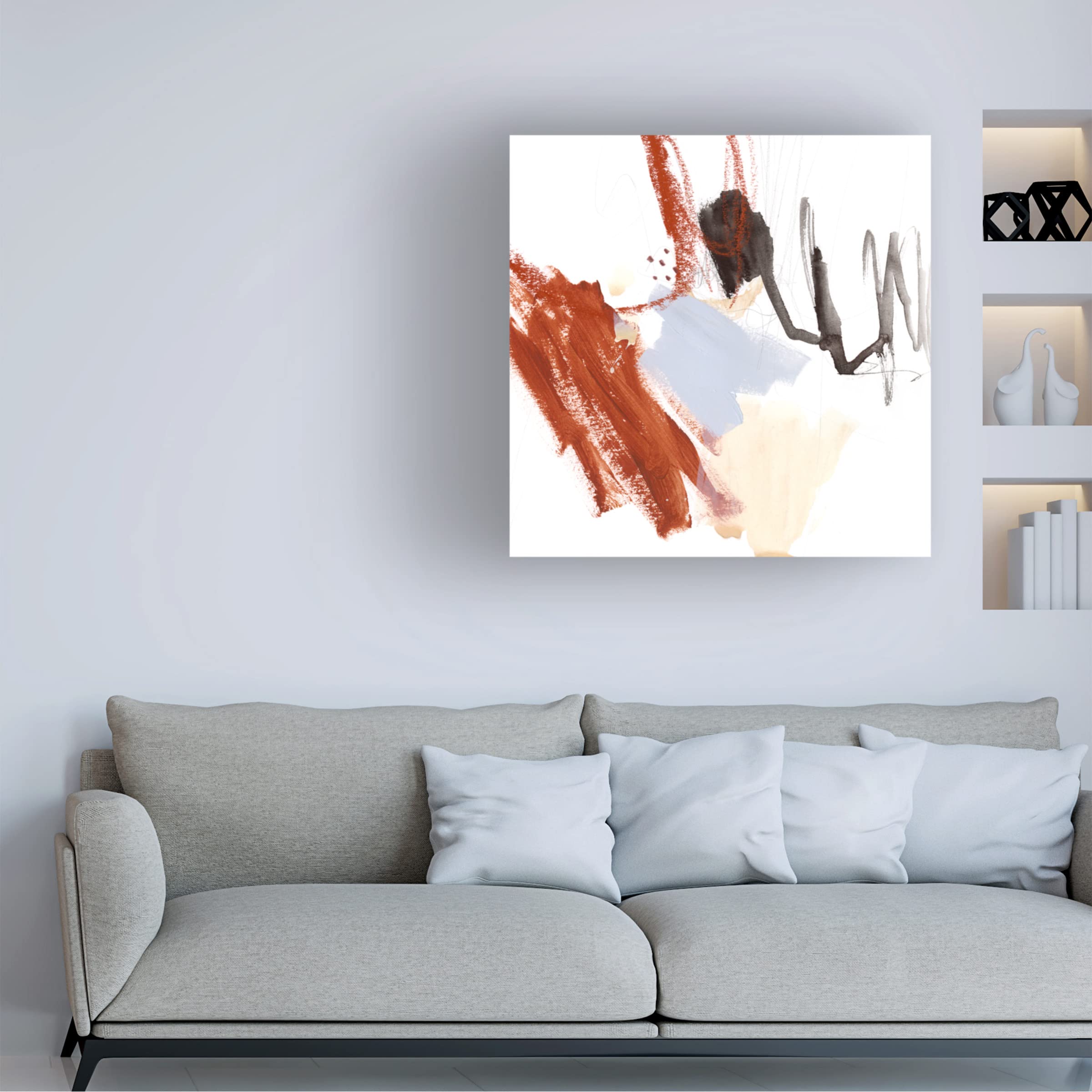 Victoria Borges 'Iron and Down III' Canvas Wall Art Print - Modern Abstract Home Decor for Living Room, Bedroom & Office | Trademark Fine Art Collection