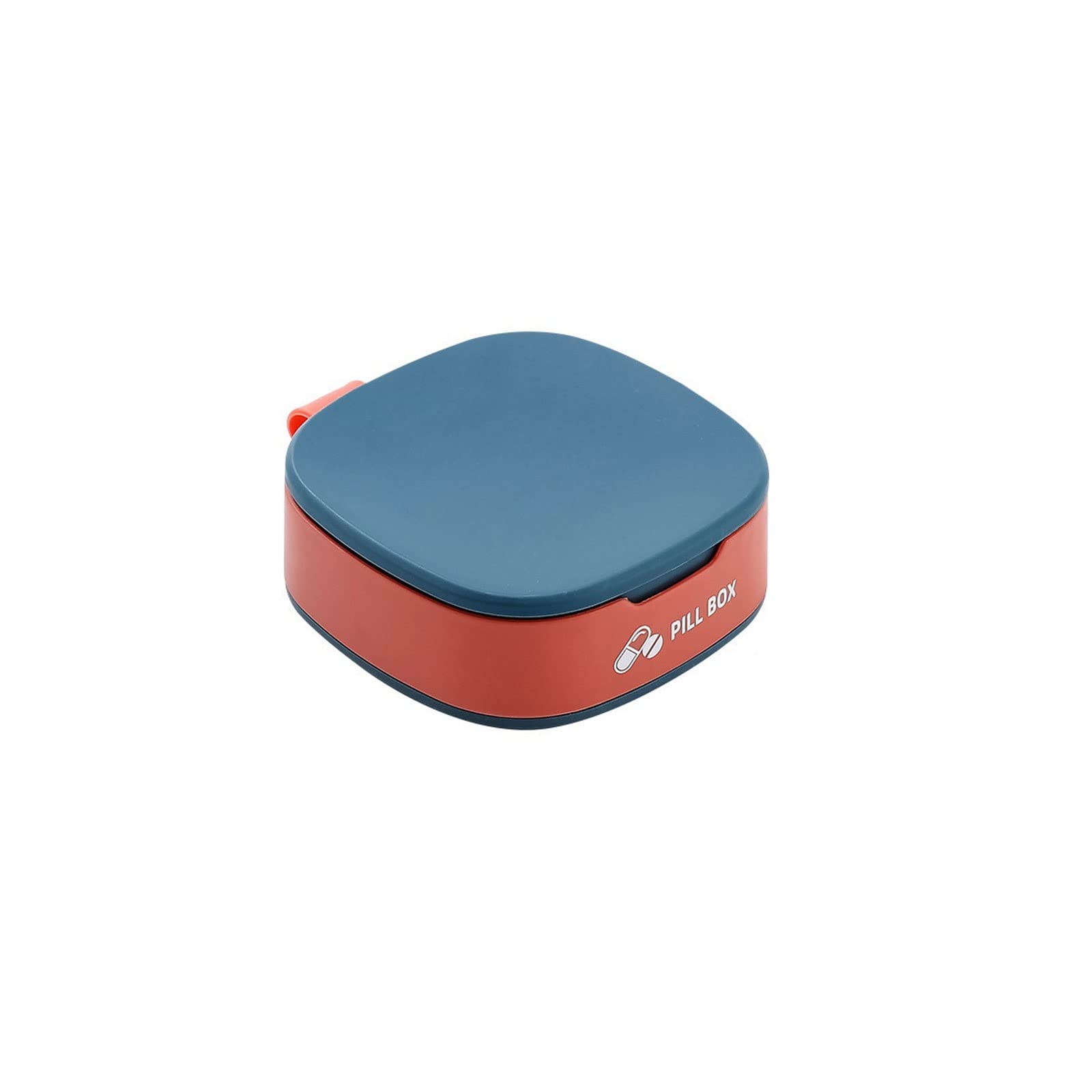 Portable Weekly Pill Organizer - Travel Pill Case with 7 Compartments, Mini Medicine Storage Box (Blue) - Perfect for Daily Medication, Travel & On-the-Go Use