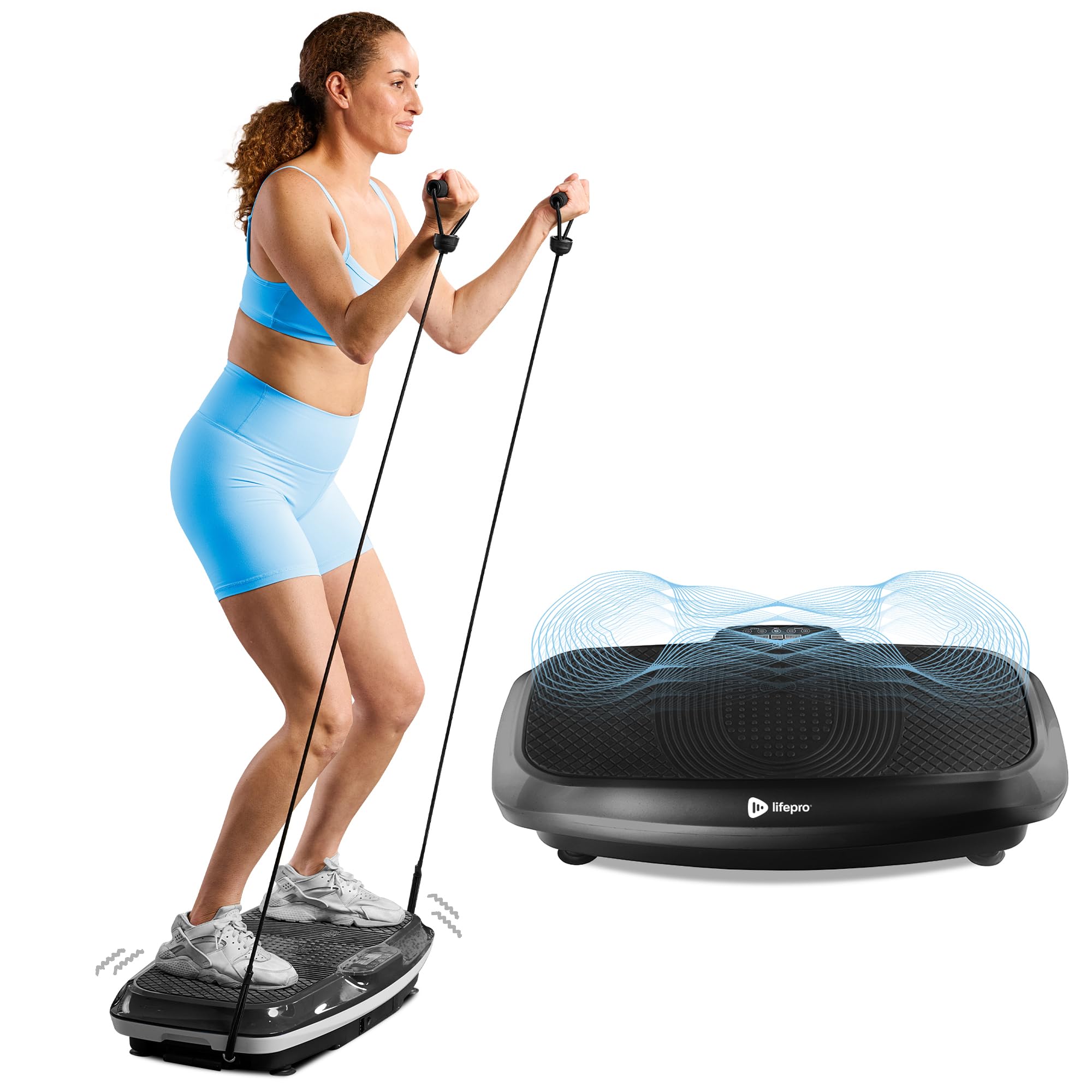 Lifepro 3D Vibration Plate Exercise Machine - Dual Motor Oscillation & Pulsation Technology for Home Workouts - Whole Body Vibration Platform for Muscle Recovery, Flexibility & Fitness - Perfect for Home Gym, Physical Therapy & Weight Loss