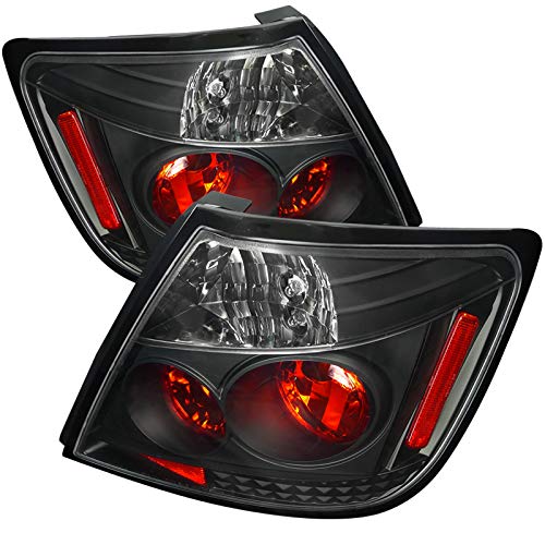 2004-2010 Car Rear Tail Lights - Black LED Brake & Reverse Lamps Pair (Left + Right) for Improved Night Visibility & Safety