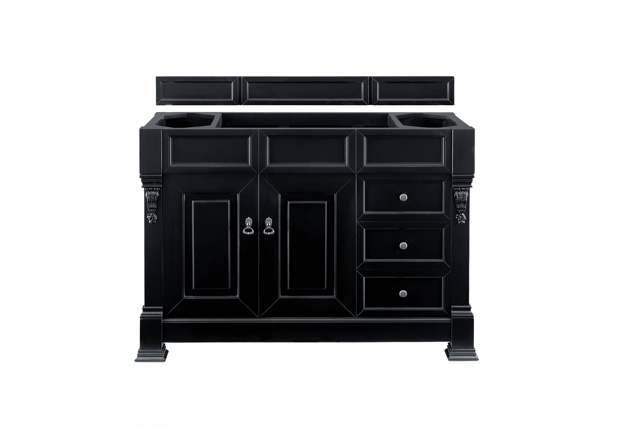 Brookfield 48-Inch Antique Black Single Bathroom Vanity with Sink - Perfect for Modern and Traditional Home Decor