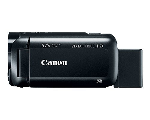 Canon VIXIA HF R800 Full HD Camcorder with 32x Optical Zoom - Black | Portable Video Camera for Vlogging, Travel & Family Events