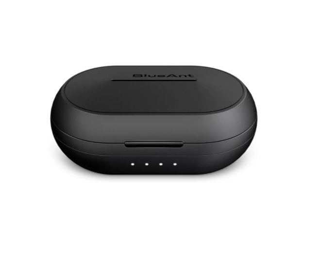 BlueAnt PUMP AIR X Wireless Earbuds - Black | Bluetooth 5.0, 30H Playtime, IPX7 Waterproof for Gym, Running & Travel