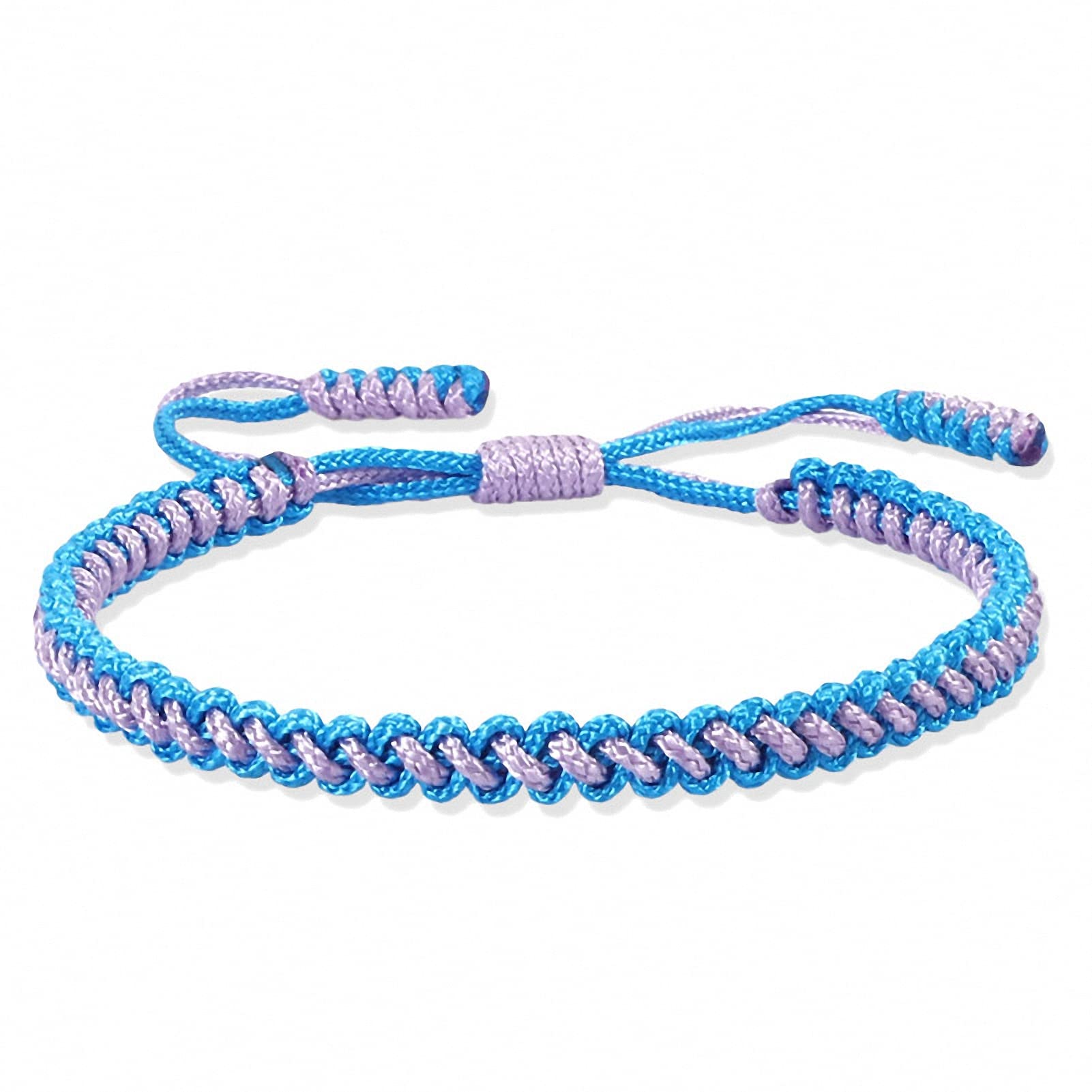 Handmade Tibetan Buddhist Knot Lucky Rope Bracelet - Adjustable Multicolor Braided Bracelet for Women & Men | Spiritual Jewelry for Meditation, Yoga & Good Luck Charm