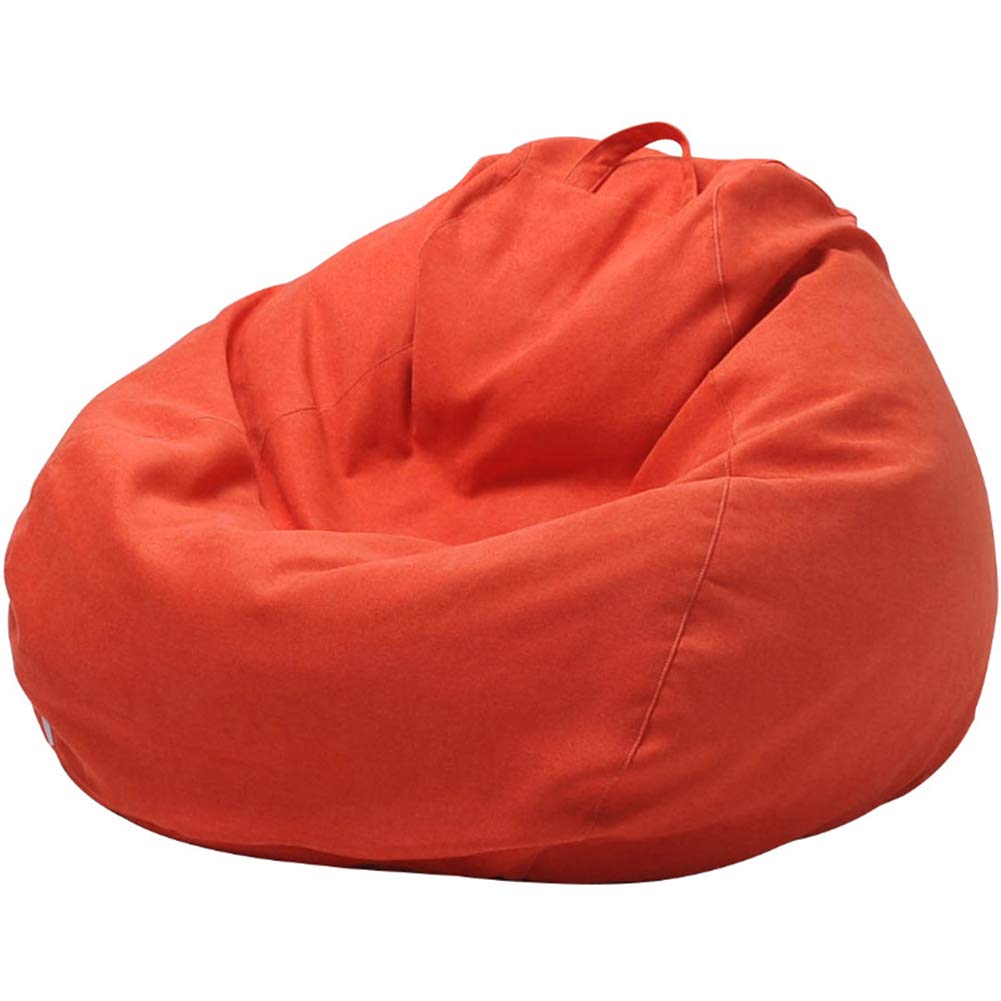 Soft Comfy Adult Bean Bag Chair Cover - XXL Red DIY Replacement Cover for Large Bean Bag Sofa & Lounger | Home Decor Accessory | Perfect for Living Room, Bedroom, Game Room & Outdoor Relaxation